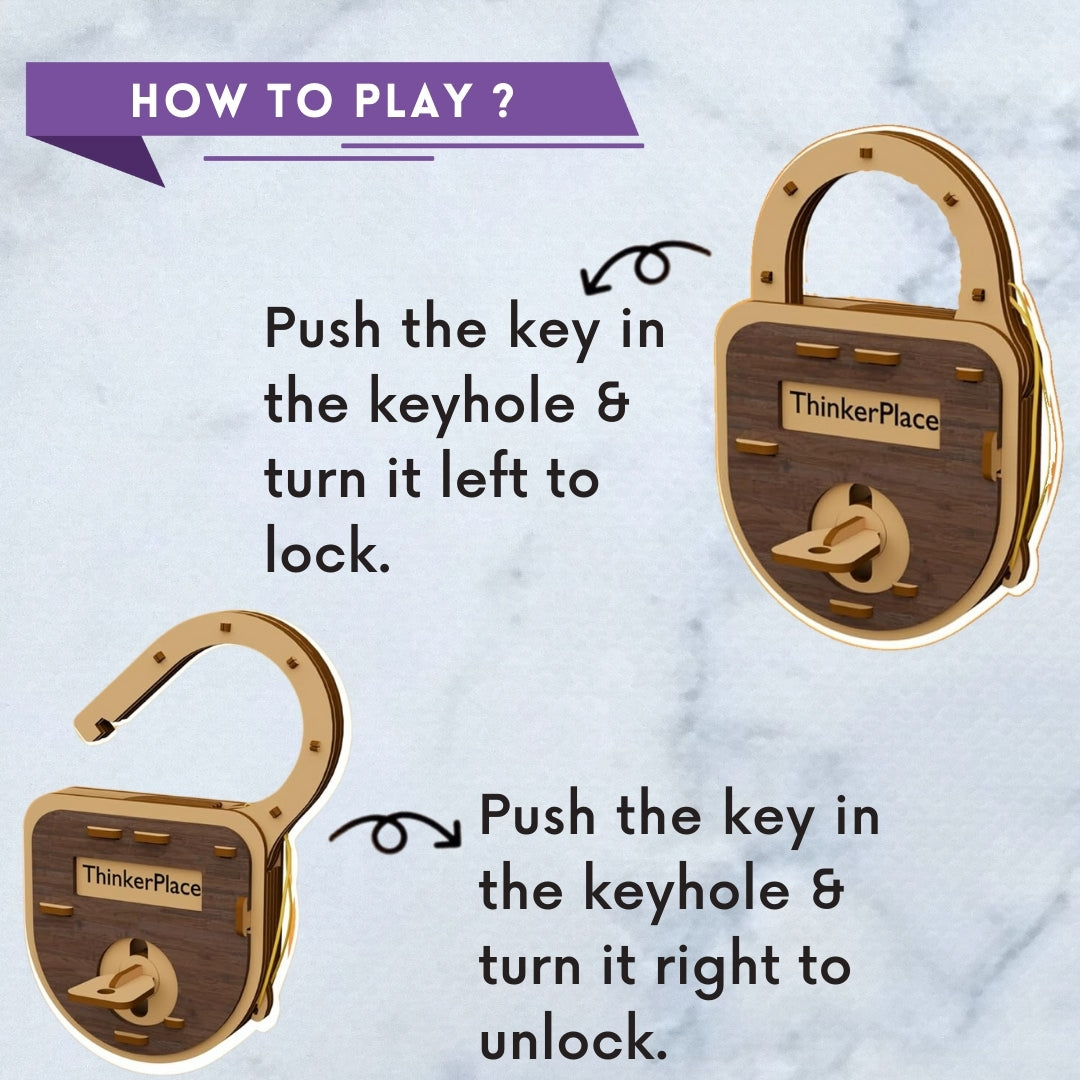 DIY Mechanical Lock- Learn Lock & Key Mechanism