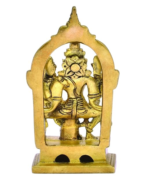 The Advitya Lord Vishnu Laxmi Sitting Murti | Vishnu Laxmi Statue/ Idol for Pooja & Decoration | 5.5