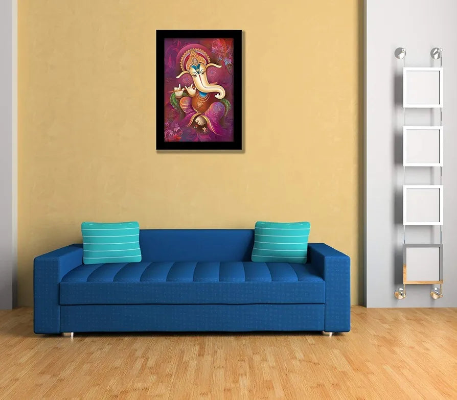 Lifehaxtore Ganesha Art Framed Painting