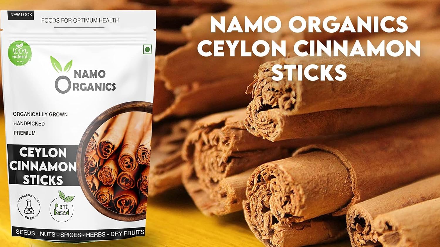 Namo Organics Ceylon Cinnamon Sticks