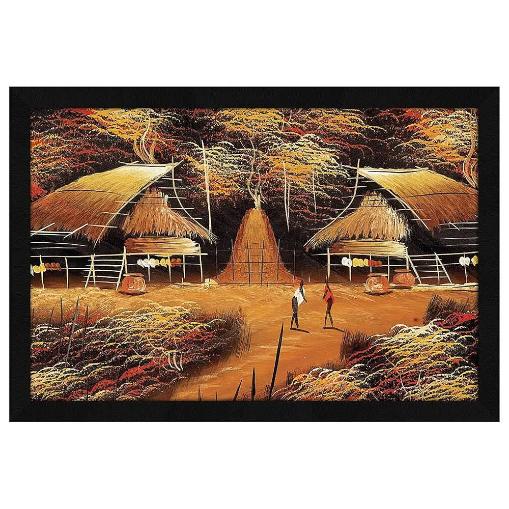 ArtX Paper Village Scene Wall Art Painting AXI00202-VIL