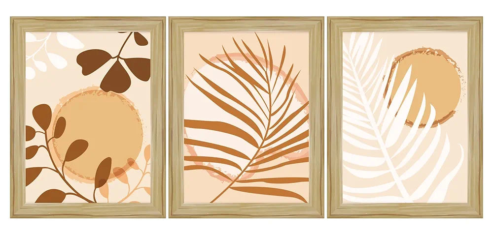 ArtX Paper Boho Botanical Wall Painting Set of 3