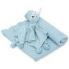Haus & kinder Cotton Knitted Blanket for New Born Baby Colour Blue