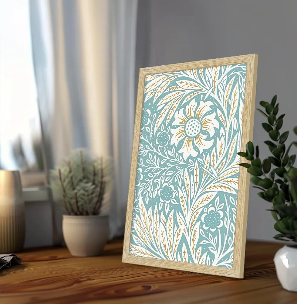 ArtX Paper Floral Art Paintings with Frame Flowers - 07 Set of 2