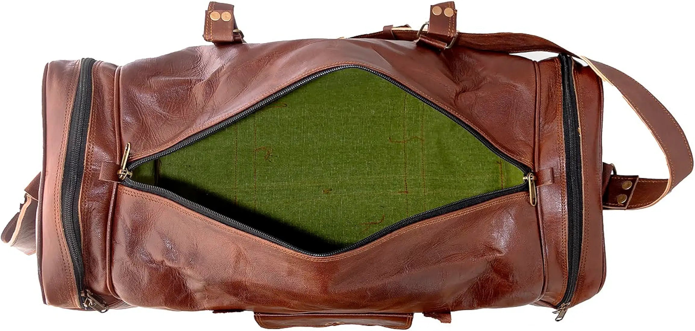 Goatter Genuine Leather Multi Pockets Travel 22