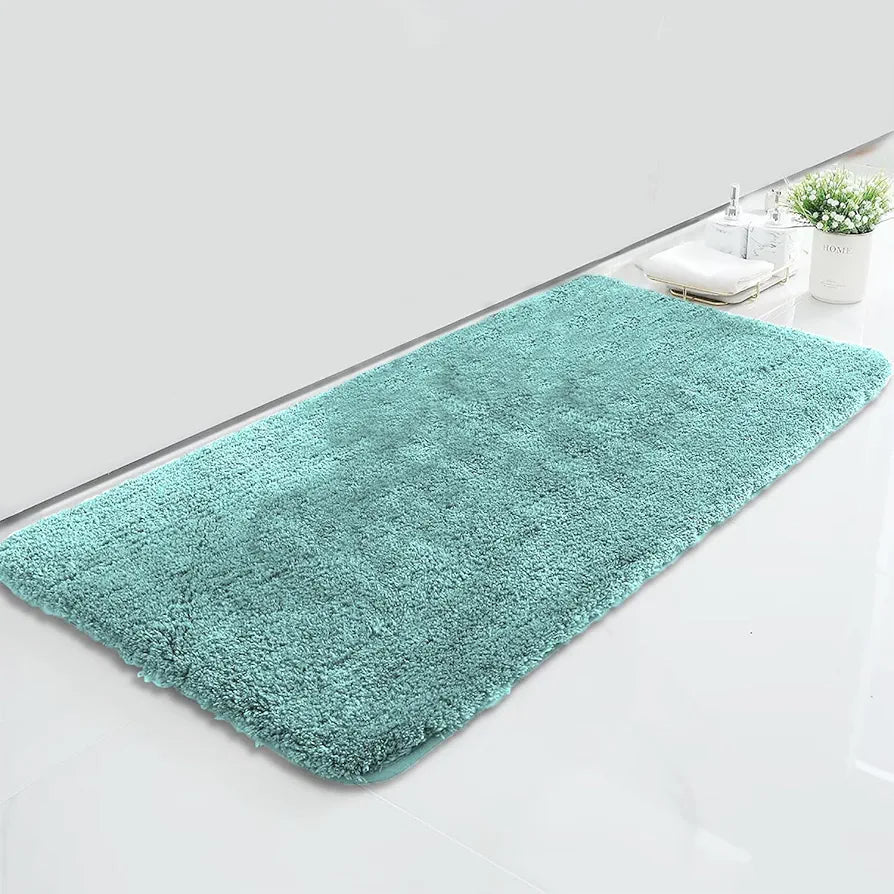 Luxe Home Bath Mat Super Soft Non Slip Vegas Mats 60x90 cm Colour Aqua