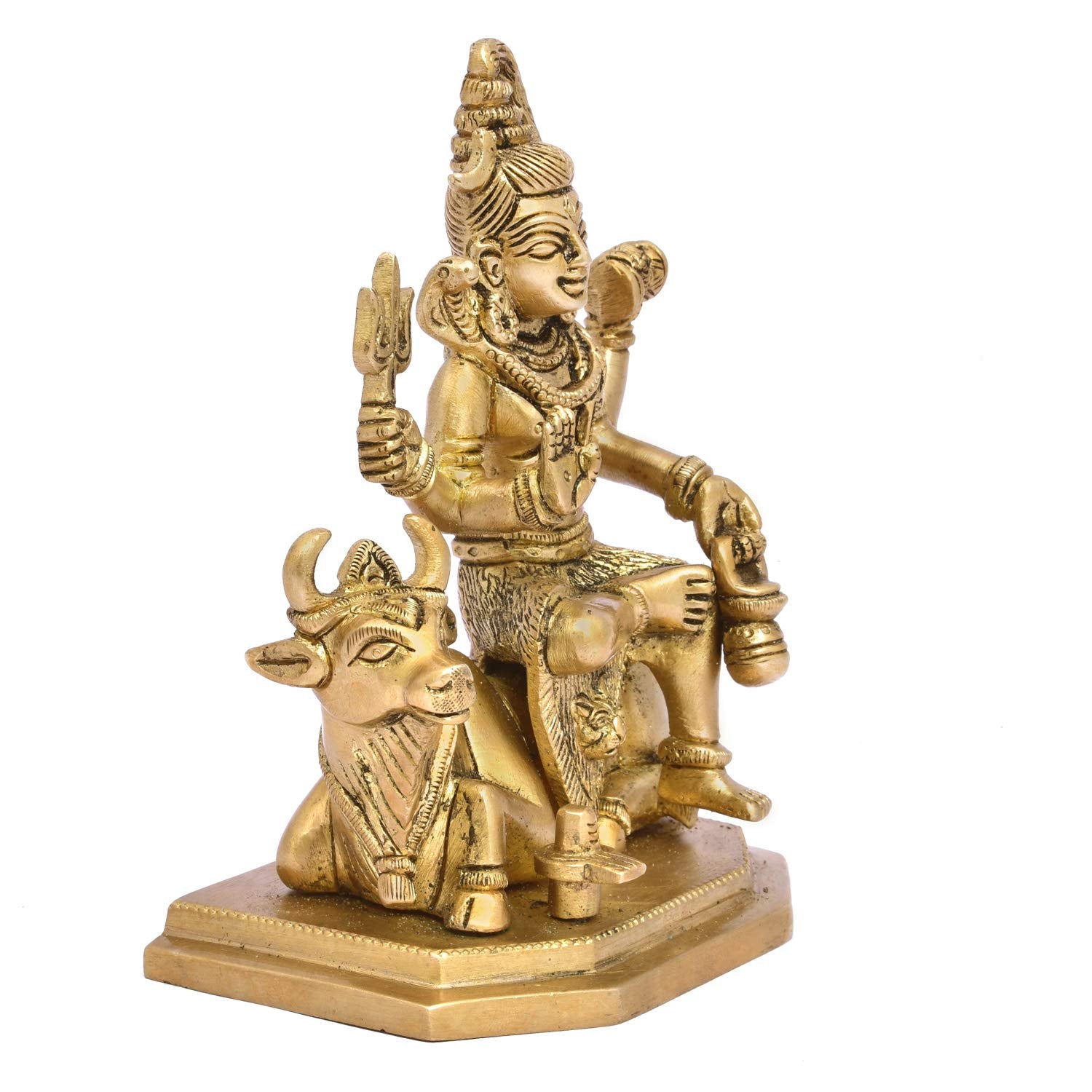 The Advitya Lord Shiva Brass Idol/ Shankar/ Bholenath Statue for Home Office Pooja Room Temple