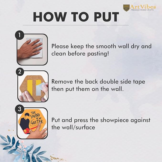 Artvibes Decorative Modern Wooden Wall Hanging Decoration for Home | Quotes Decor Item | Pack of 13 Pieces