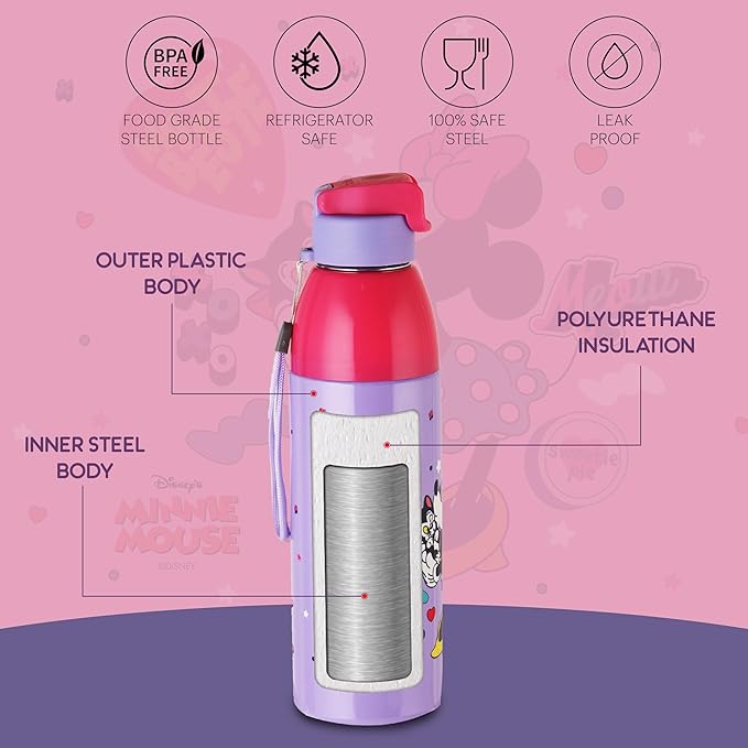 Cello Kidzbee Uranus 600 Cuddle Buddies Water Bottle | 540 ml