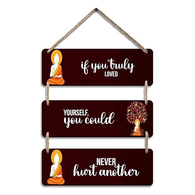 Sehaz Artworks Buddha Wall Hangings Decorative Items for Home Home Decor Items  -3-0014