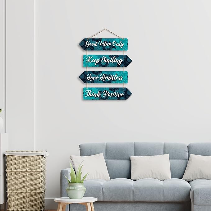 Artvibes Motivational Quotes Wall Hanger for Home Decor | Mdf Wall Decoration | Modern Wooden Wall Art