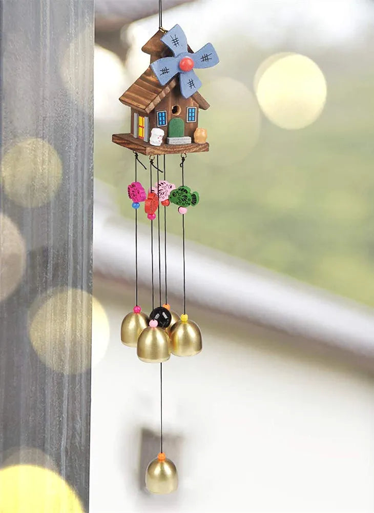 Timesetl Wood Coper Wind Chime
