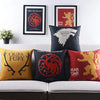 Aerohaven Premium Cotton Game of Thrones Designer Decorative Throw Pillow/Cushion Covers Set of 4