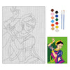 Hobby India Self Painting Beautiful Dancing Women Canvas | Pre-designed Canvas Board  for Best Gift Adults & Artist