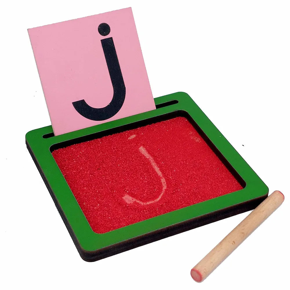 Tantrums Coloured Small Alphabet Sand Paper with Tray | Learning Fun Education Puzzle Learning Aid for Kids  