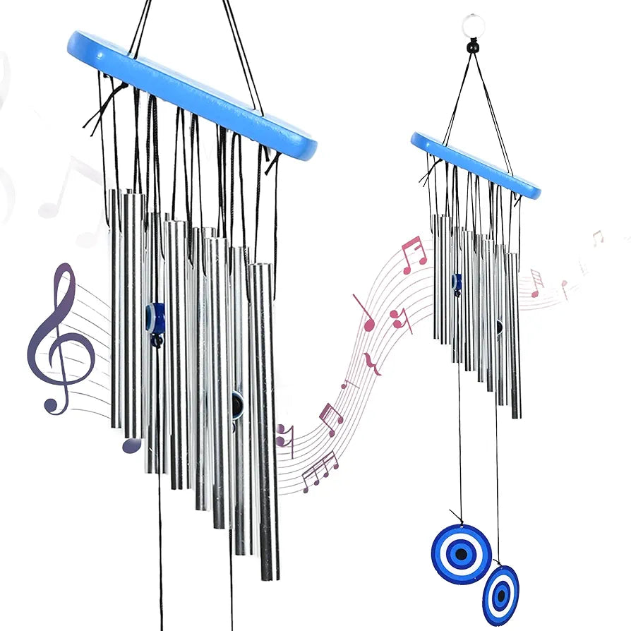 Zaicus Metal Evil Eye Wind Chimes Feng Shui Hanging Wind Chime-006