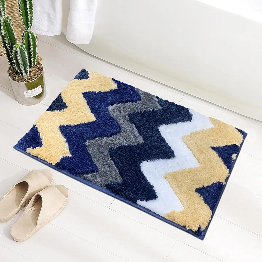 Luxe Home Ruffle Bath Mat Rabbit Bathroom Door Foot Mats 40 X 60 Cm Colour Teal