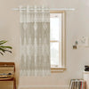 Kuber Industries Darkening Window Curtains Sheer Curtain with 8 Rings SY15ZZ Cream Colour