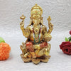 Jaipur Ace Ganesh Idol Murti Statue Sitting on Lotus 18 X 11 Cm Ganesha Sitting On Flower