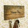 Ecraftindia Home Key Theme Wooden Key Holder With 7 Hooks