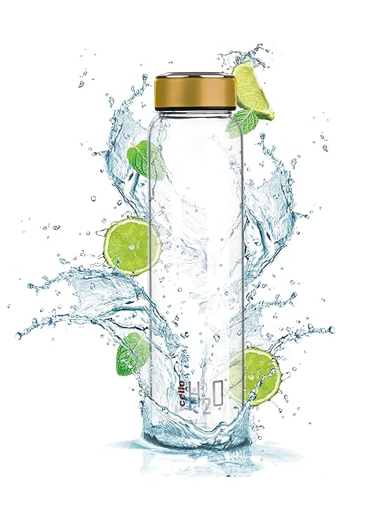 Cello H2o Borosilicate Glass Water Bottle | 1000ml