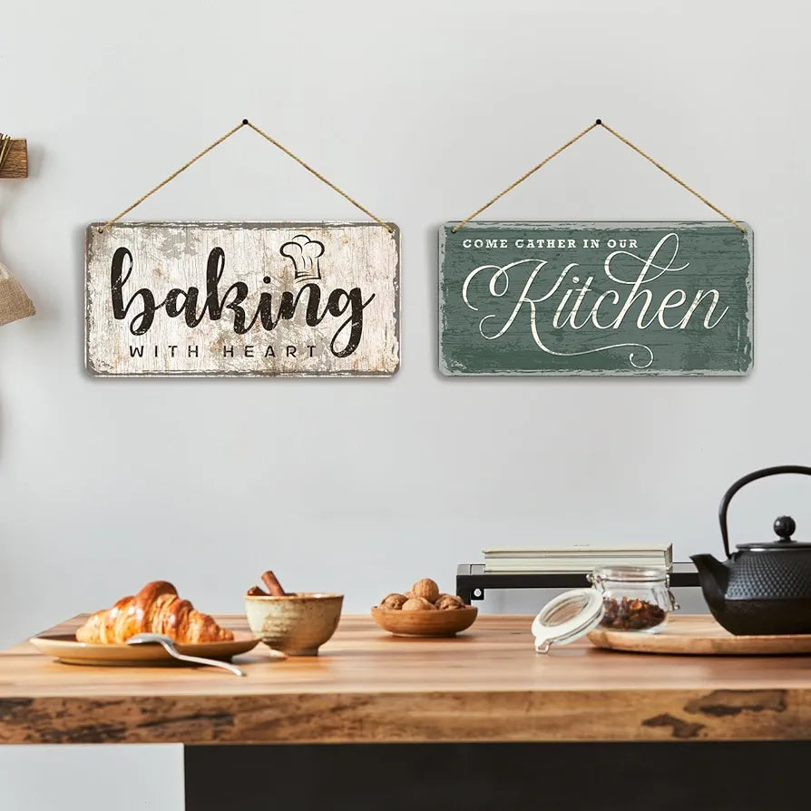 Kotart Kitchen Quotes Wooden Wall Art Hanging for Restaurant Bar Dianing Area 5