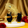 Ekhasa Lord Krishna Hands with Flute Idol Black Krishna Hands