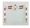 Artificial Jasmine and Roses Door Toran Double Line with Bells