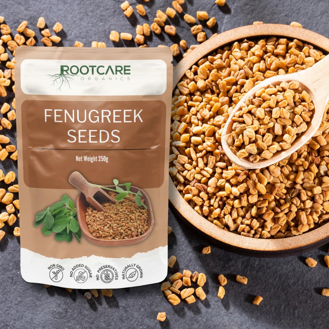 Rootcare Organics Fenugreek Seeds (Methi Dana) - 250 gms