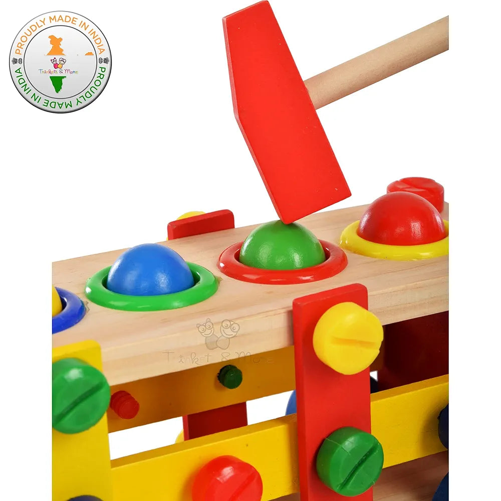 Trinkets & More - 2 in 1 DIY Screw Car Vehicle Hammer Ball | Reassembly Multifunction Building Blocks | Knock Tinker Toy  | Educational Toy Kids 3+Years