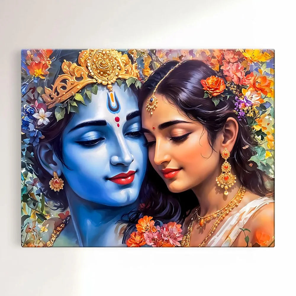 ArtX Canvas Radha Krishna Wall Painting Big Size Wall Art Painting