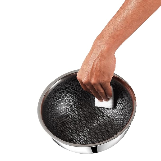 Vinod SAS Pro Platinum Triply Stainless Steel Extra Deep Tasla with Lid - 1.8 Litre | Tri ply Tasla Kadai with Induction Base