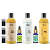 Rey Naturals Complete Hair Care Kit- Castor Oil+Coconut Oil+Almond Oil+Rosemary Oil+Teatree Oil