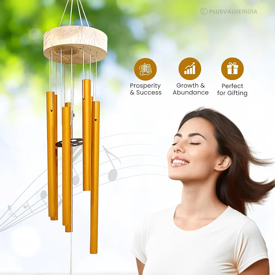 Plus Value Wind Chimes 6 Pipes Hanging Bells Six Rods