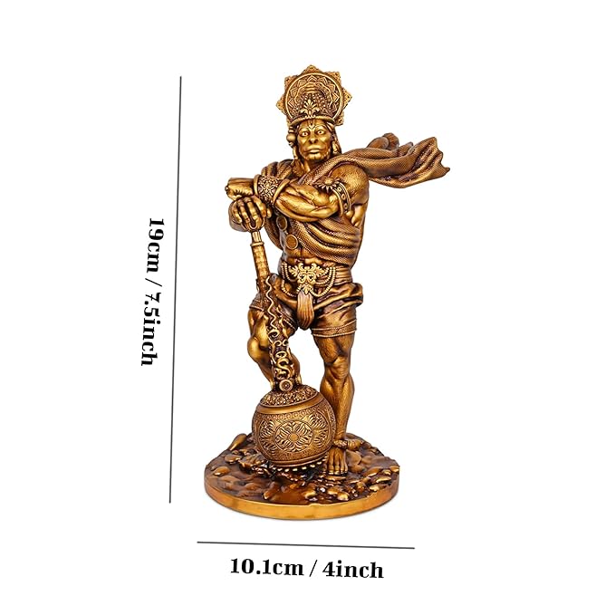 Tied Ribbons Lord Bahubali Hanuman Idol for Home Decor Pooja Room Bajrangbali Murti Statue