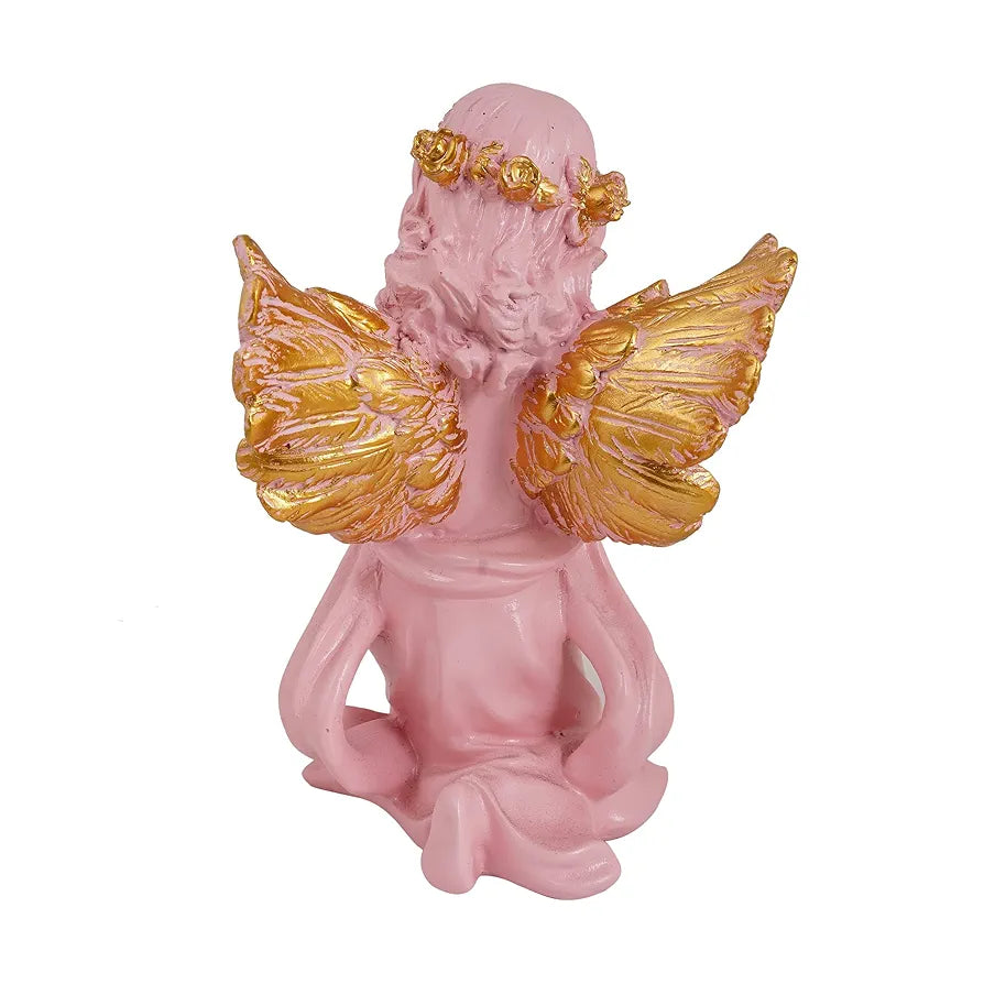 Zart Angel Girl Showpiece for Home Decor Showpiece Angel Pink SS