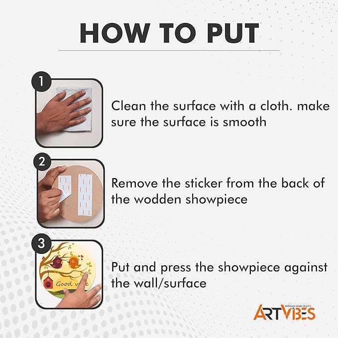 Artvibes Nature Designer Mdf Wooden Wall Hanging | Set of 11