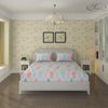 Status Contract Spring Summer Collection Rich Double Bedsheet with 2 Pillow Colour Floral