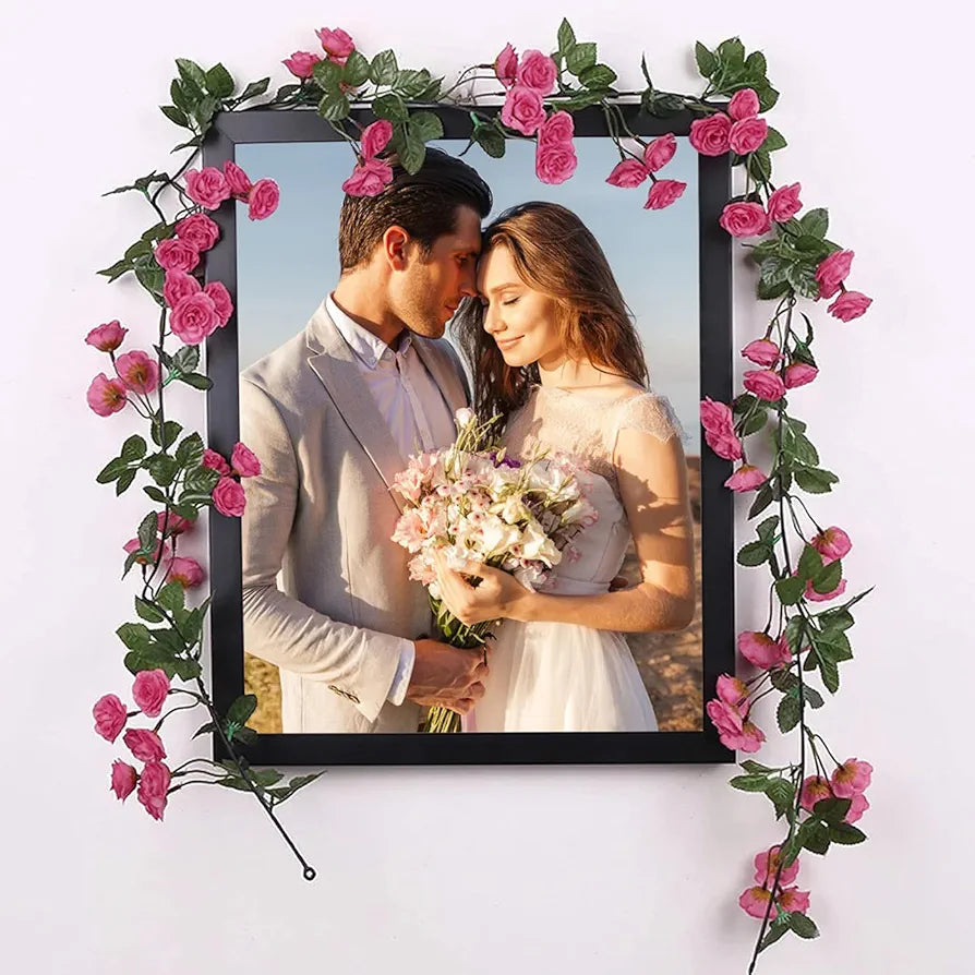 Artificial Flower Vine Garland Creeper 69 Small Rose  Garland for Decoration Pack of 2