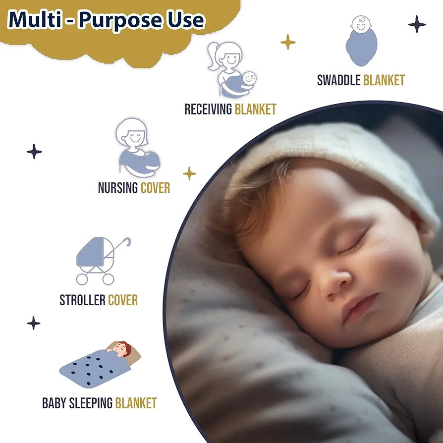 Divine Casa 120 GSM Microfiber Reversible Kids Single Bed Comforter Ultra-Soft Toddler Blanket Colour Navy Blue