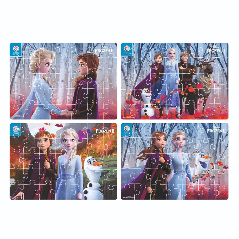 Ratna's 4 in 1 Disney Jigsaw Puzzle 140 Pieces for Kids. 4 Jigsaw Puzzles 35 Pieces Each 