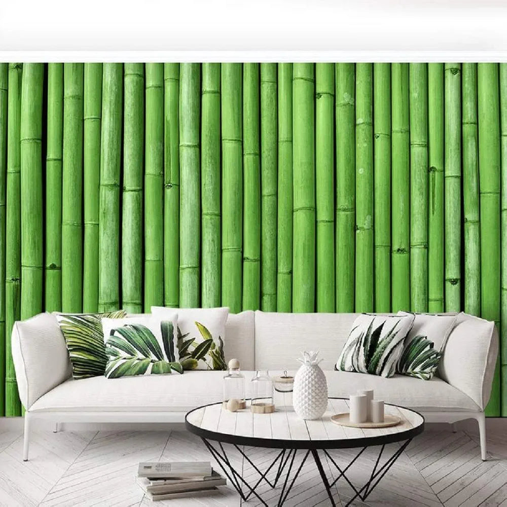 Indian Royals Wooden Bamboo Wall Poster Pvc Self Adhesive Bamboo Wallpaper