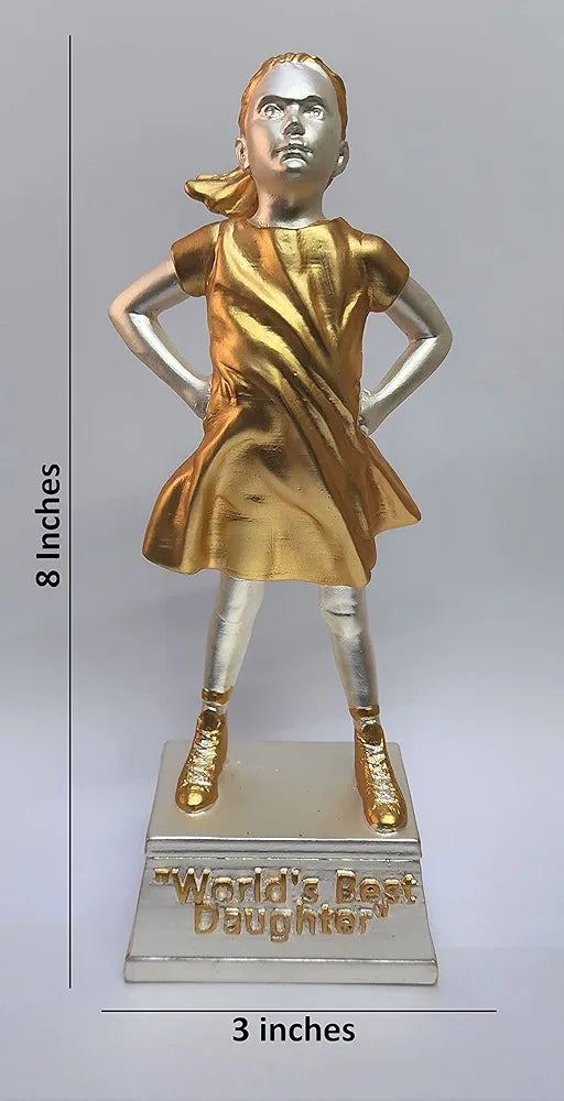 Gold Art India Daughter Figurine Two Tone Matte