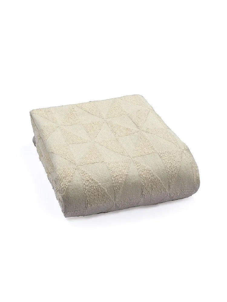 Saral Home Soft Microfiber 1 Seater Sofa Cover Throw Colour Lt.Beige