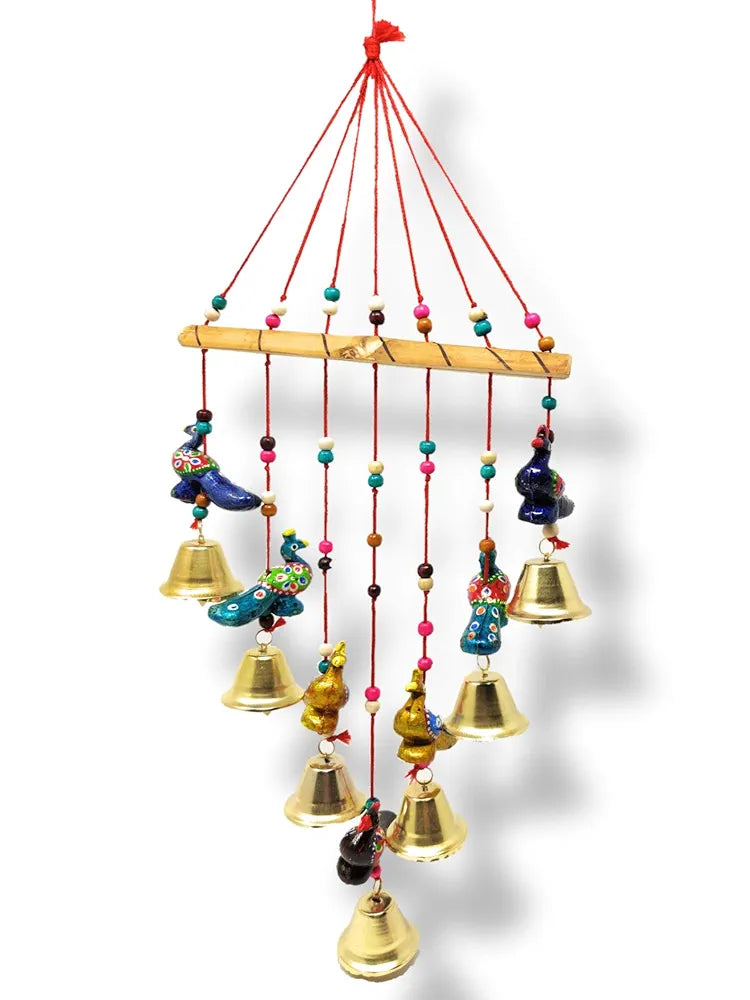 Handcrafted Rajasthani Peacock Wind Chime