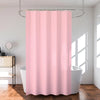 Kuber Industries Shower Curtain Bathroom Shower Curtain 8 Rings Curtain Lining Pink