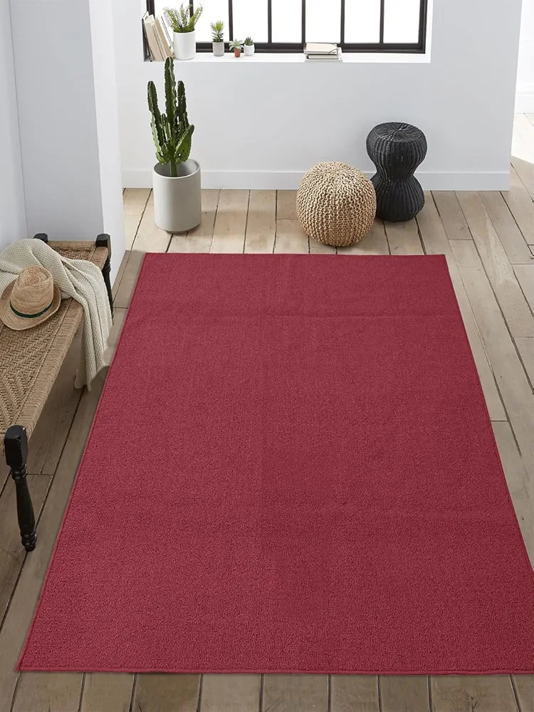 Saral Home Easy Living Saral Home Solid Polypropylene Anti Skid Rectangular Carpet