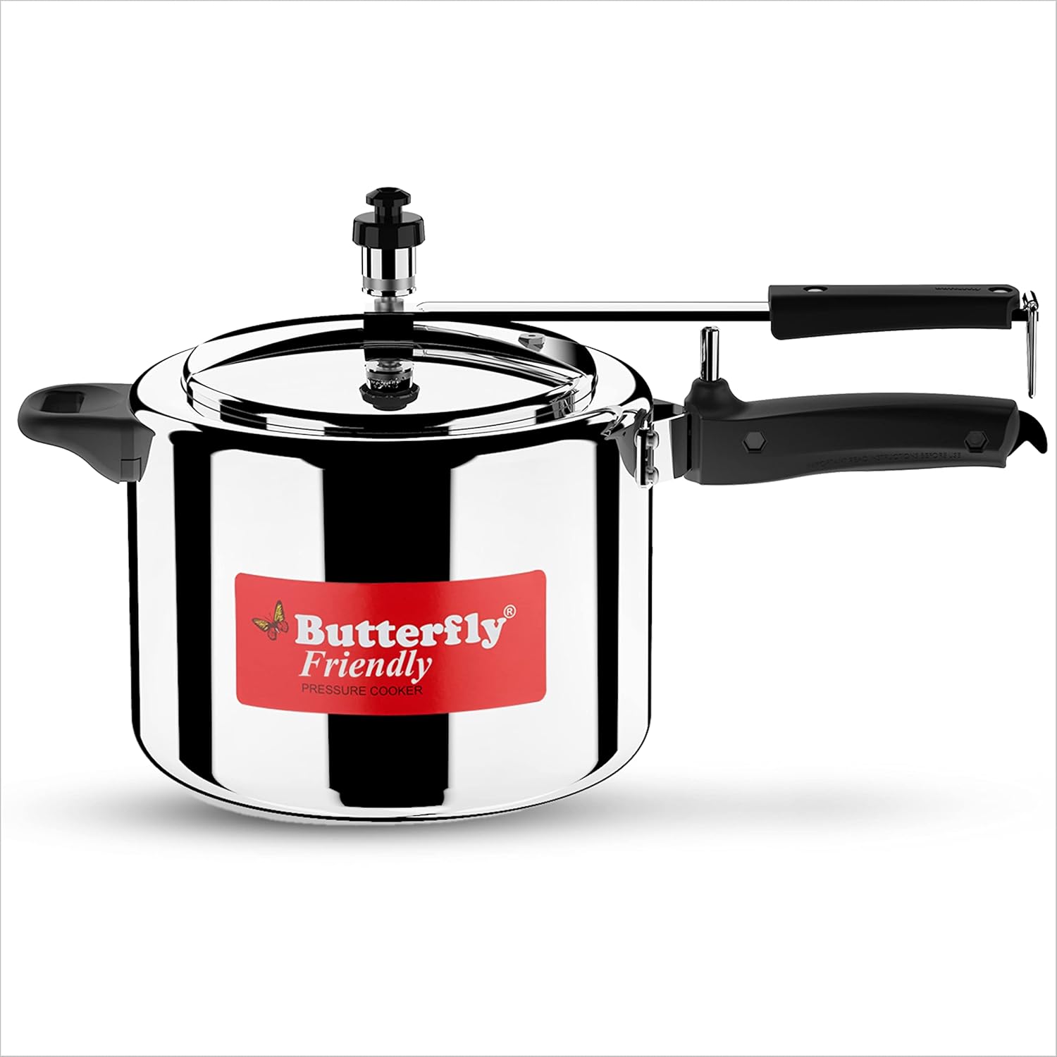 Butterfly Friendly Inner Lid Aluminium Pressure Cooker (Silver)