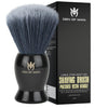 Bliss of Earth Den of Man Jumbo 27mm Knot Premium Cruelty Free Imitation Badger Hair Shaving Brush, Soft & Ultra Absorbent Bristles For Smooth Shave, Black Resin Handle