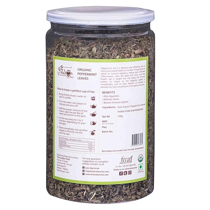 The Indian Chai - Organic Peppermint Tea - 100 gms